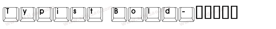 Typist Bold字体转换